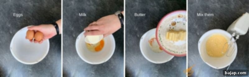 Combining wet and dry ingredients for cupcake batter in a mixer.