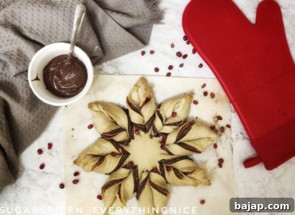 vegan chocolate star bread