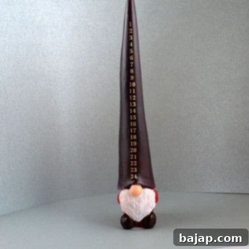 Danish Advent candle with numbers