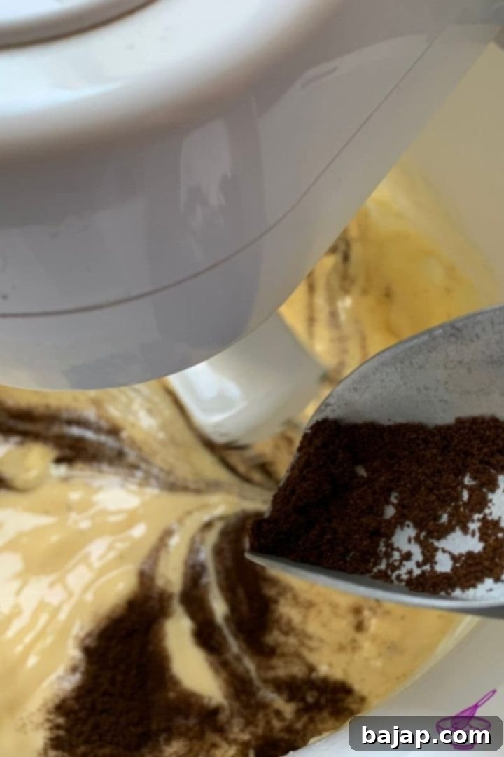 add ground vanilla to the ricotta loaf cake batter