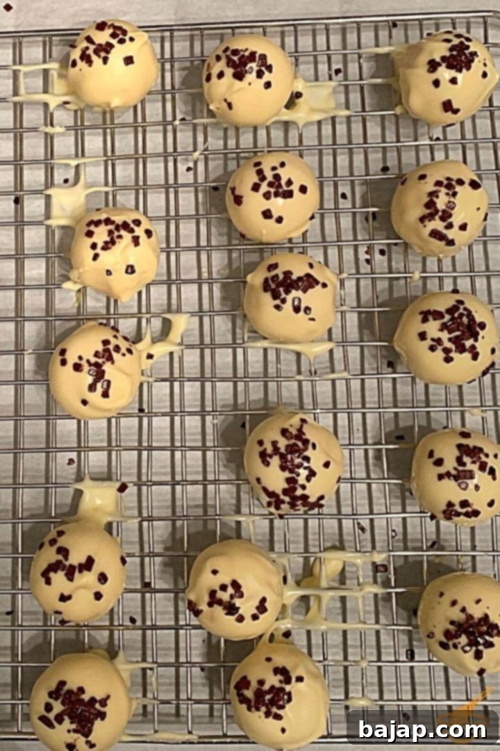 Homemade eggnog truffles - ready to eat