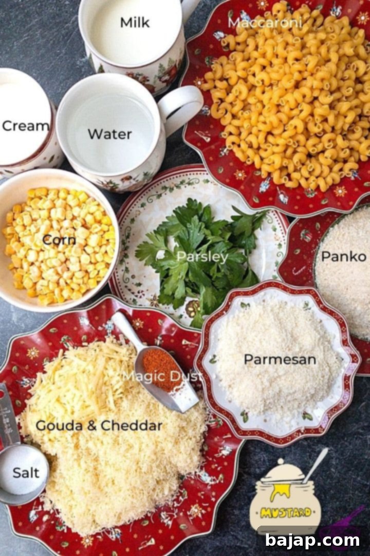 Dutch Oven Mac and Cheese Ingredients