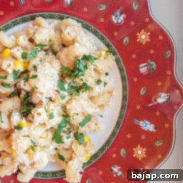 Sprinkle your Mac and Cheese with the chopped parsley and enjoy! Yum!