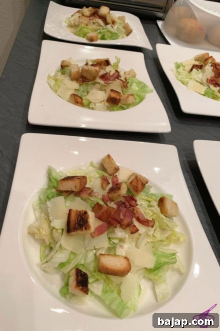 Classic Caesar, Homemade Perfection 2 Caesar salad with homemade dressing