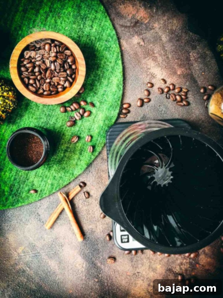 Pumpkin Spice Coffee: Double the Deliciousness 2 Place your V60 decanter on the coffee scale.