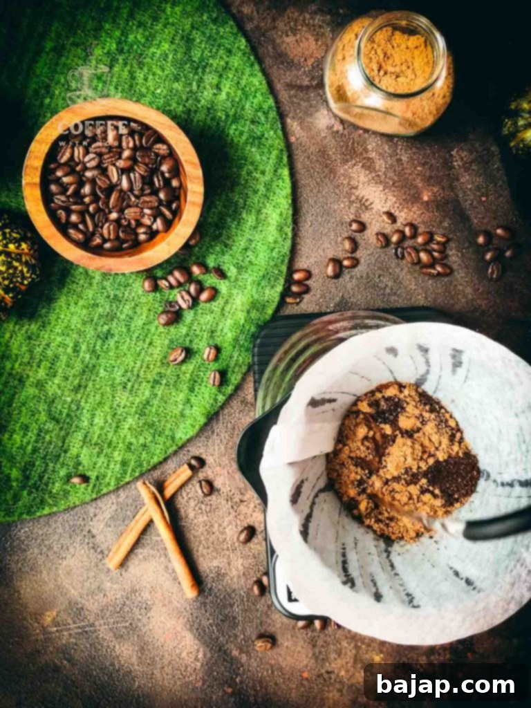 Pumpkin Spice Coffee: Double the Deliciousness 6 Add the hot water.