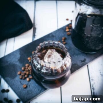 Mason Jar Cold Brew Delight 10 Mason jar of cold brew coffee