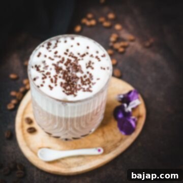 Finished mocha in a glass