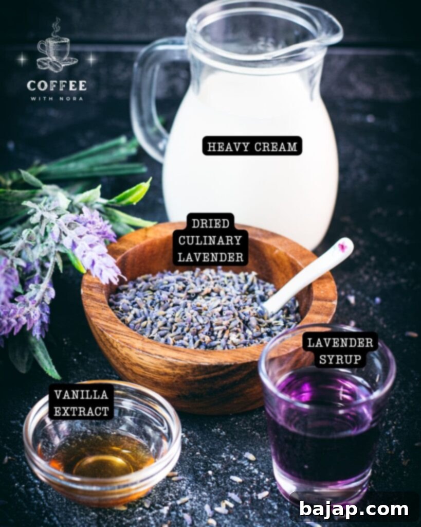 Lavender Dream Creamer 2 Ingredients for lavender coffee creamer
