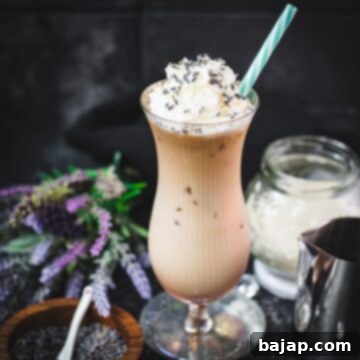 Lavender Dream Iced Latte 10 Crushed Ice Lavender Iced Latte